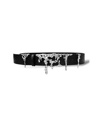 New Lava Relief Leather Belt