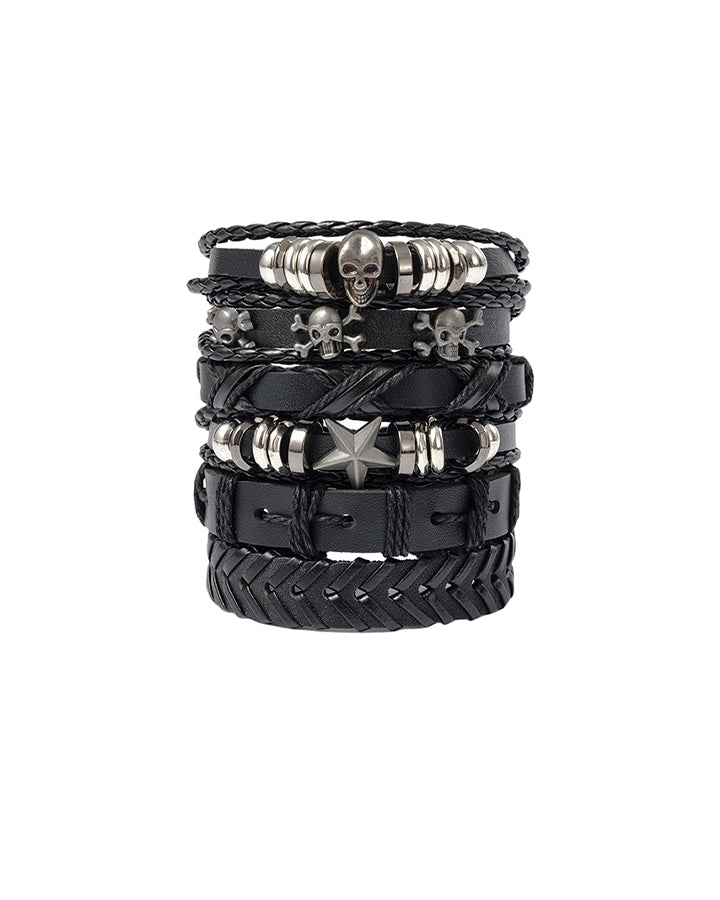 New Star Skull Braided Wristbands