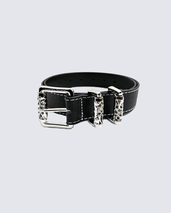 Trendy Roller Hollow Vine Pattern Belt