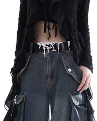 New Lava Relief Leather Belt