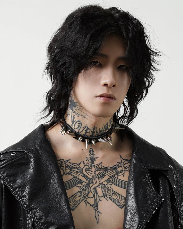 Dark Niche Punk Studded Choker