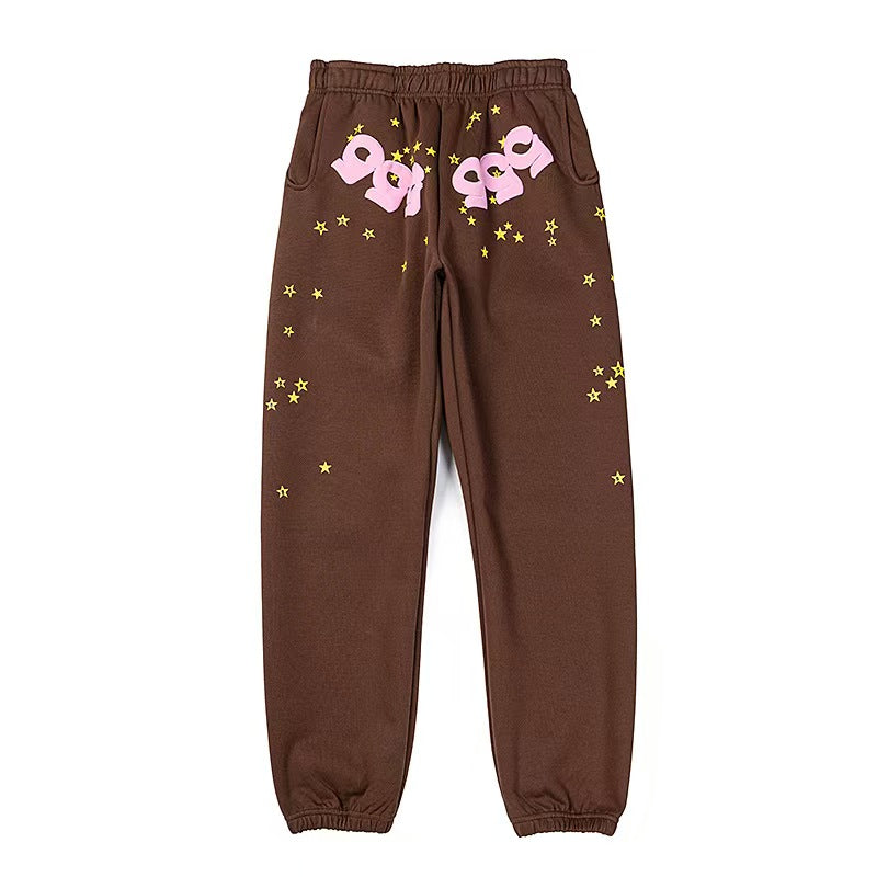 Sp5der Worldwide Angel Number Sweatpants 'Brown'