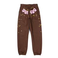Sp5der Worldwide Angel Number Sweatpants 'Brown'