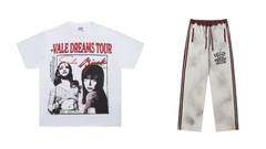 Valley Dreams Tour Graphic Tee & Striped Wide‑Leg Sweatpants Set