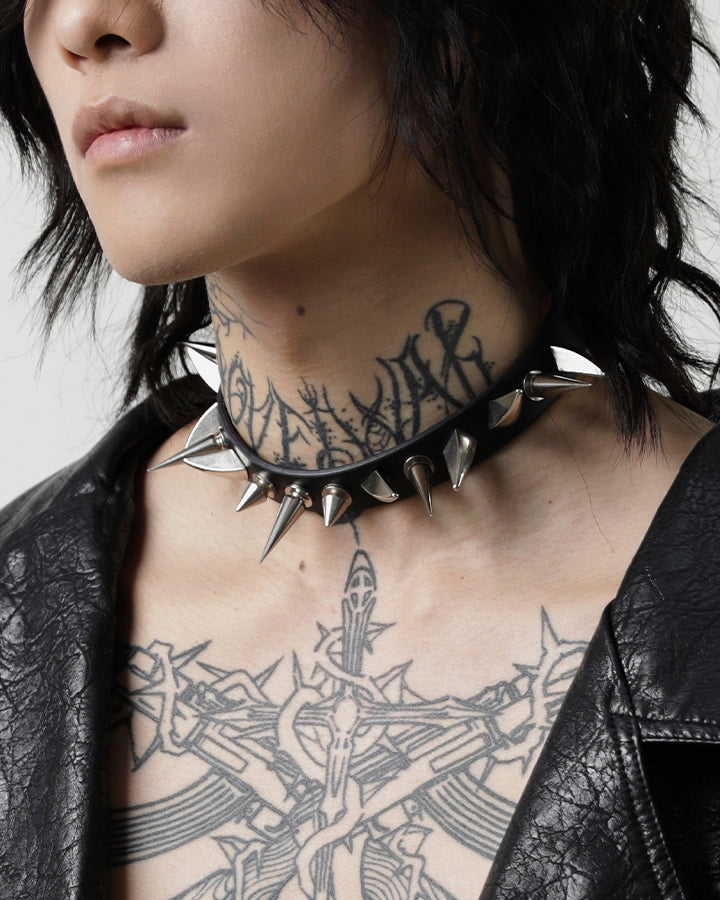Dark Niche Punk Studded Choker