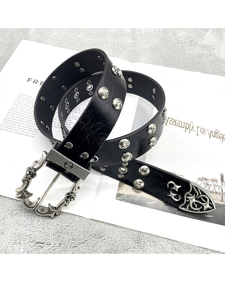 Studded Hip-Hop Punk Belt
