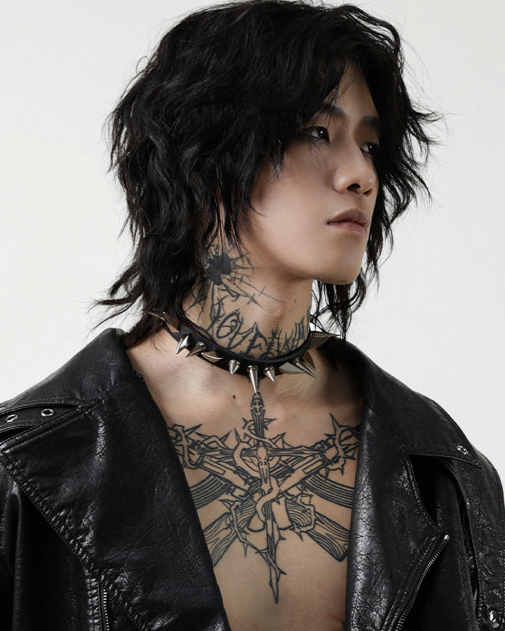 Dark Niche Punk Studded Choker