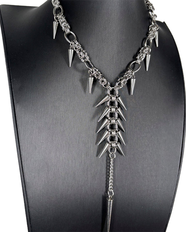 New Punk Spike Tassel Necklace