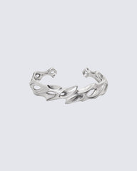 Hip-Hop Hollow Alloy Cuff Bracelet
