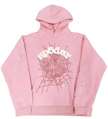 Sp5der OG Web Hoodie 'Pink'