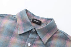 Street Ace We11done Gradient Plaid Shirt