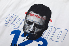 RRR123 Portrait Graphic Cropped Long‑Sleeve T‑Shirt