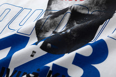 RRR123 Portrait Graphic Cropped Long‑Sleeve T‑Shirt