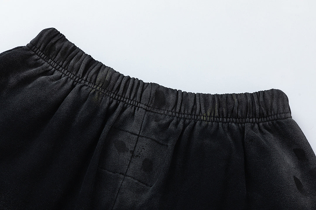 RRR123 Rivington 123 Splash‑Dye Raw‑Edge Sweat Shorts