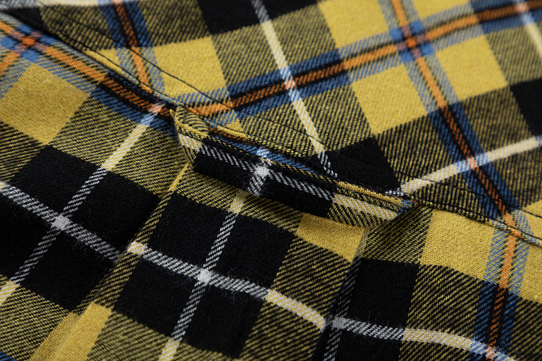 Street Ace Hooded Plaid Flannel Shirt Jacket 2‑Color Options