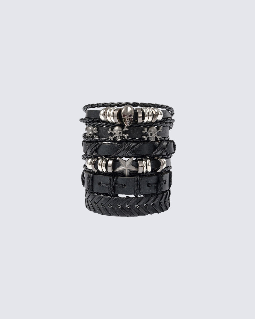 New Star Skull Braided Wristbands