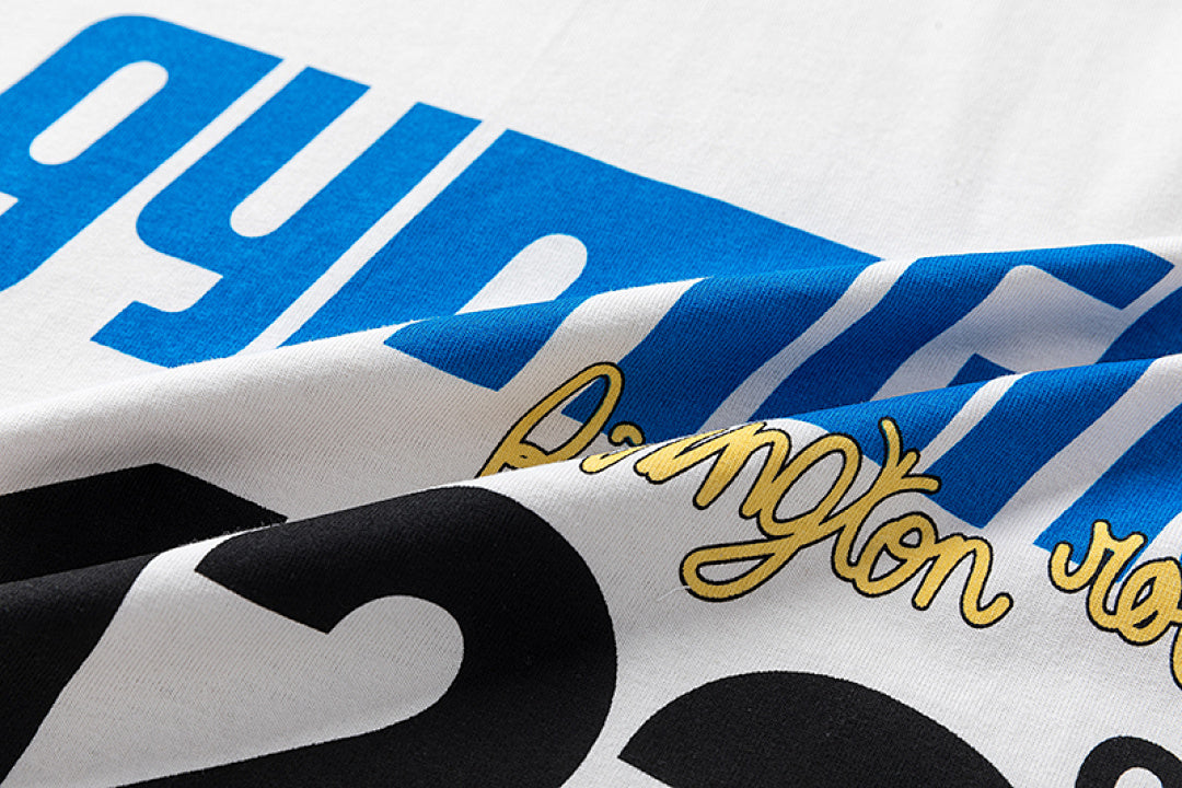 RRR123 Cracked Portrait Graphic Oversized T‑Shirt