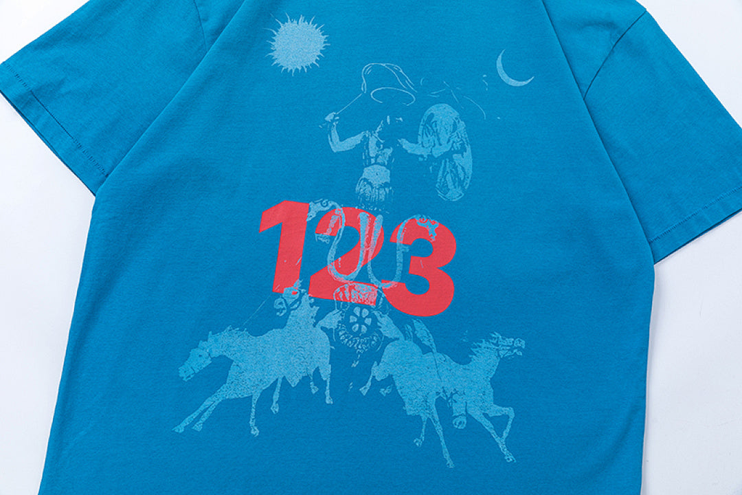 RRR123 Chariot Myth Graphic Oversized T‑Shirt