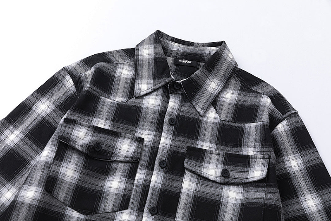 Street Ace We11done Oversized Plaid Shirt