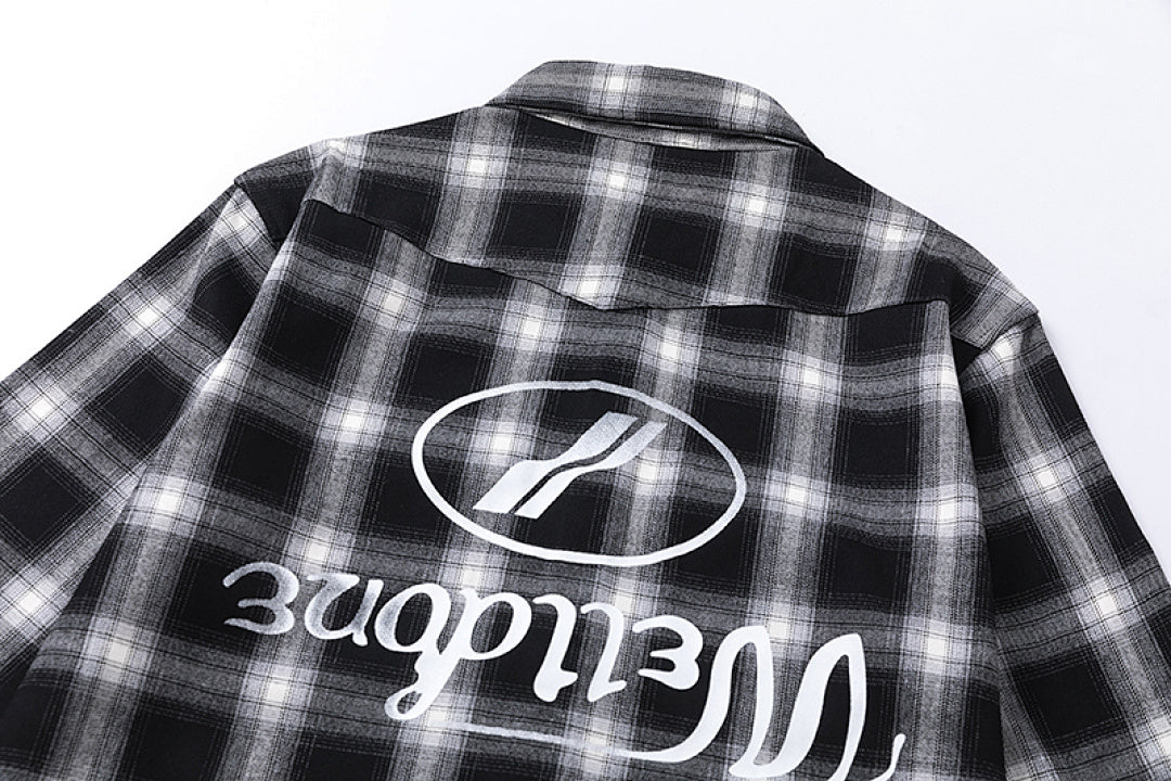 Street Ace We11done Oversized Plaid Shirt