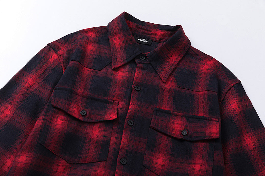 Street Ace We11done Oversized Plaid Shirt