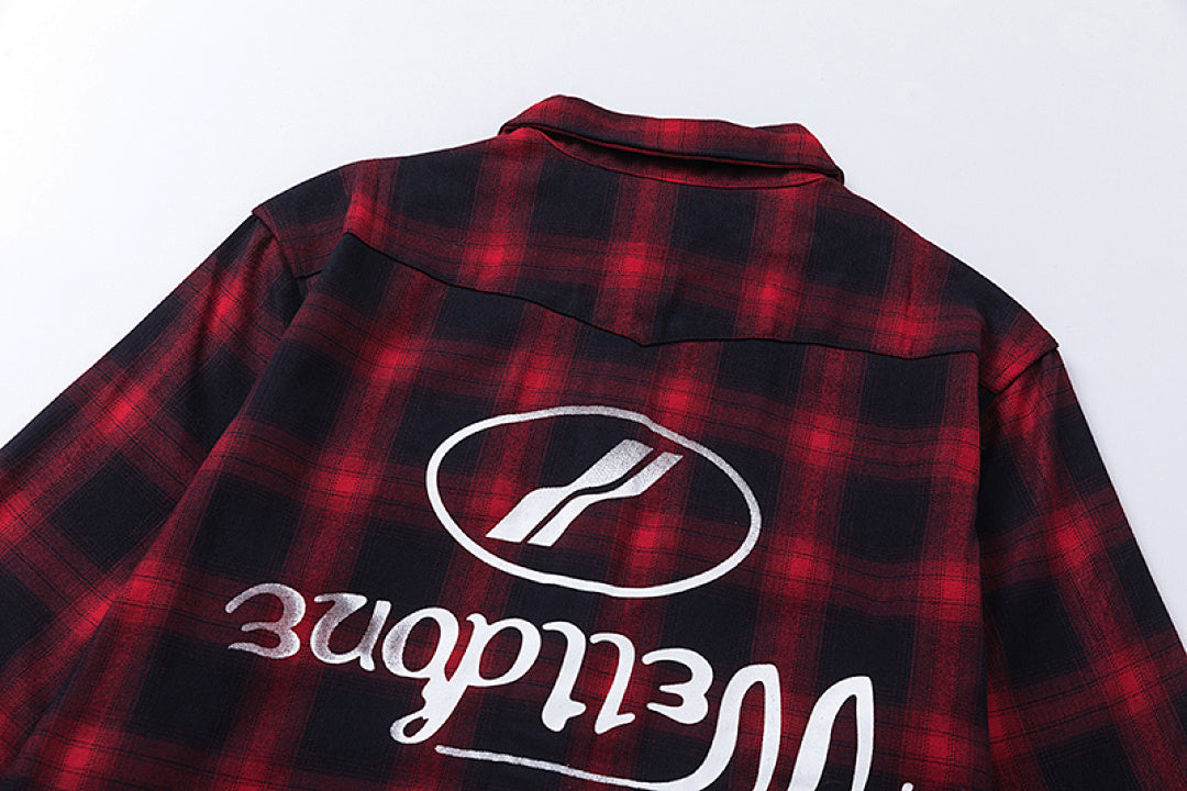 Street Ace We11done Oversized Plaid Shirt