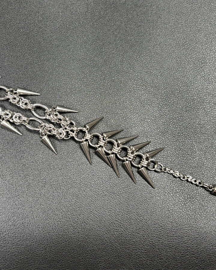 New Punk Spike Tassel Necklace