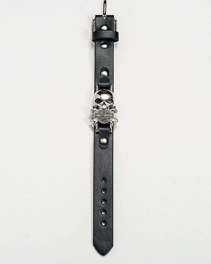 Vintage Skull Buckle Punk Bracelet