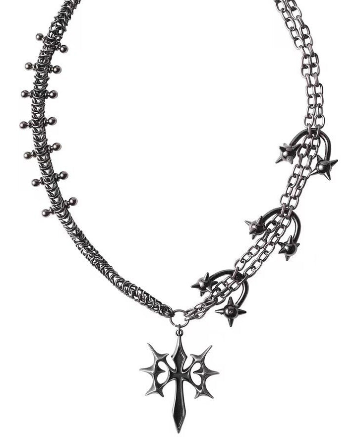 Punk Gothic Subcultural Vintage Cross Necklace