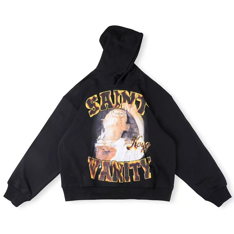 Saint Vanity Hourglass Hoodie Black