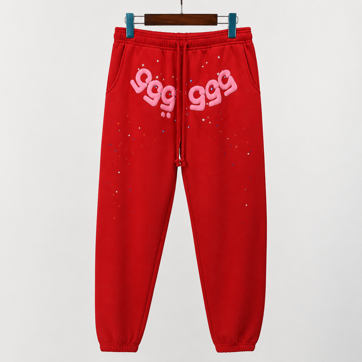 Sp5der Worldwide 555 Angel Sweatpants Red