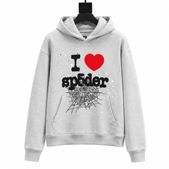 Sp5der Souvenir Hoodie 'Heather Grey'