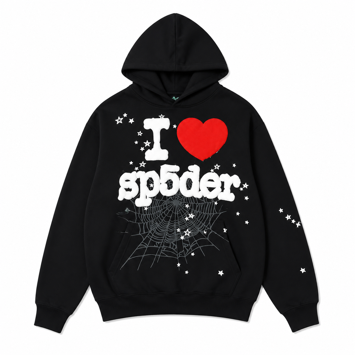 Sp5der I Heart NYC Pop Up Black Hoodie