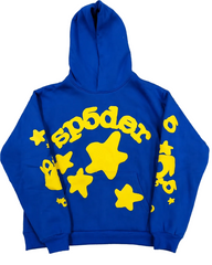Sp5der TC Blue Beluga Hoodie Blue
