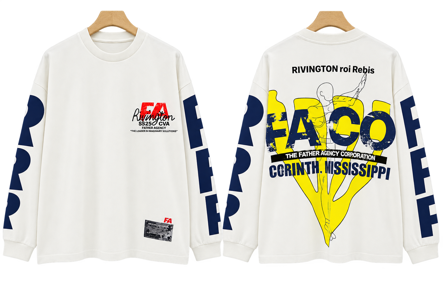 RRR123 Florida Vice Is Nice 123‑05 Oversized Graphic Long‑Sleeve Tee