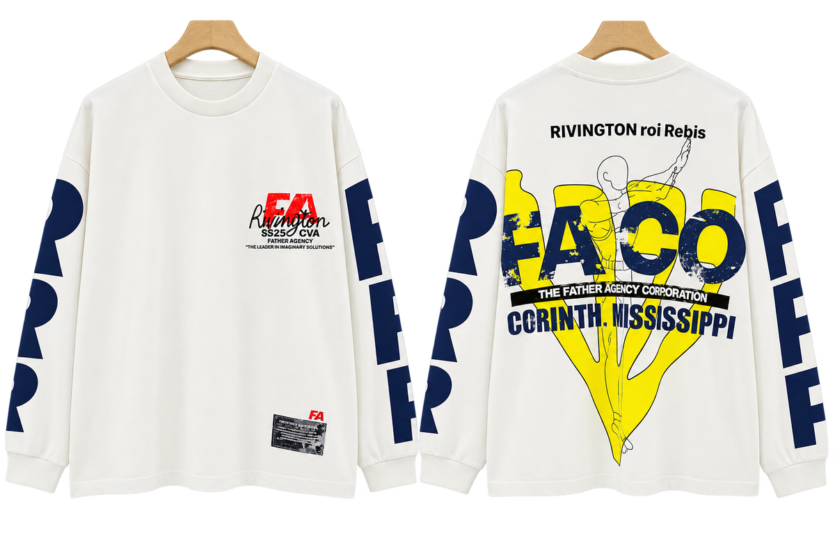 RRR123 Florida Vice Is Nice 123‑05 Oversized Graphic Long‑Sleeve Tee