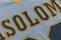 Number 08 Patch Embroidered Contrast Collar Polo Tee