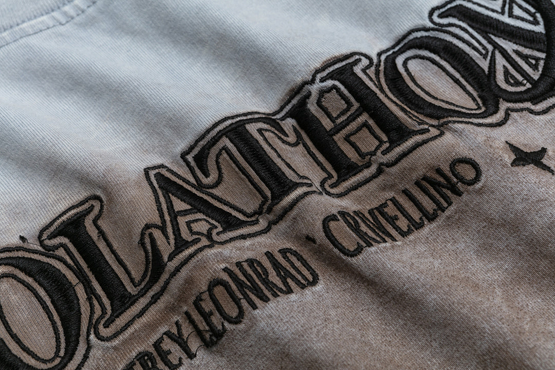 Blotchy Faded Gothic Letter Sleeveless Tank