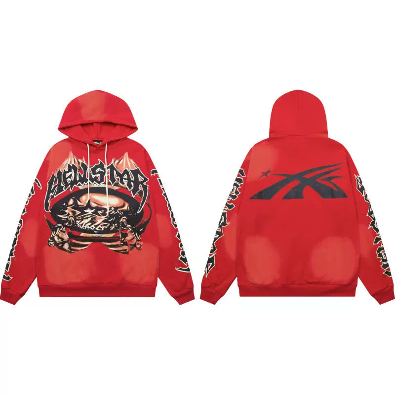 Hellstar Red Retro Poster Art Hoodie