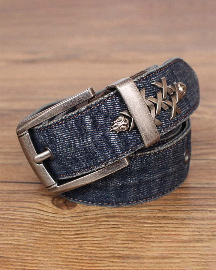 Punk Rock Studded Versatile Leather Belt