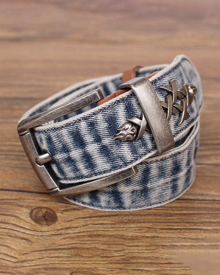 Punk Rock Studded Versatile Leather Belt
