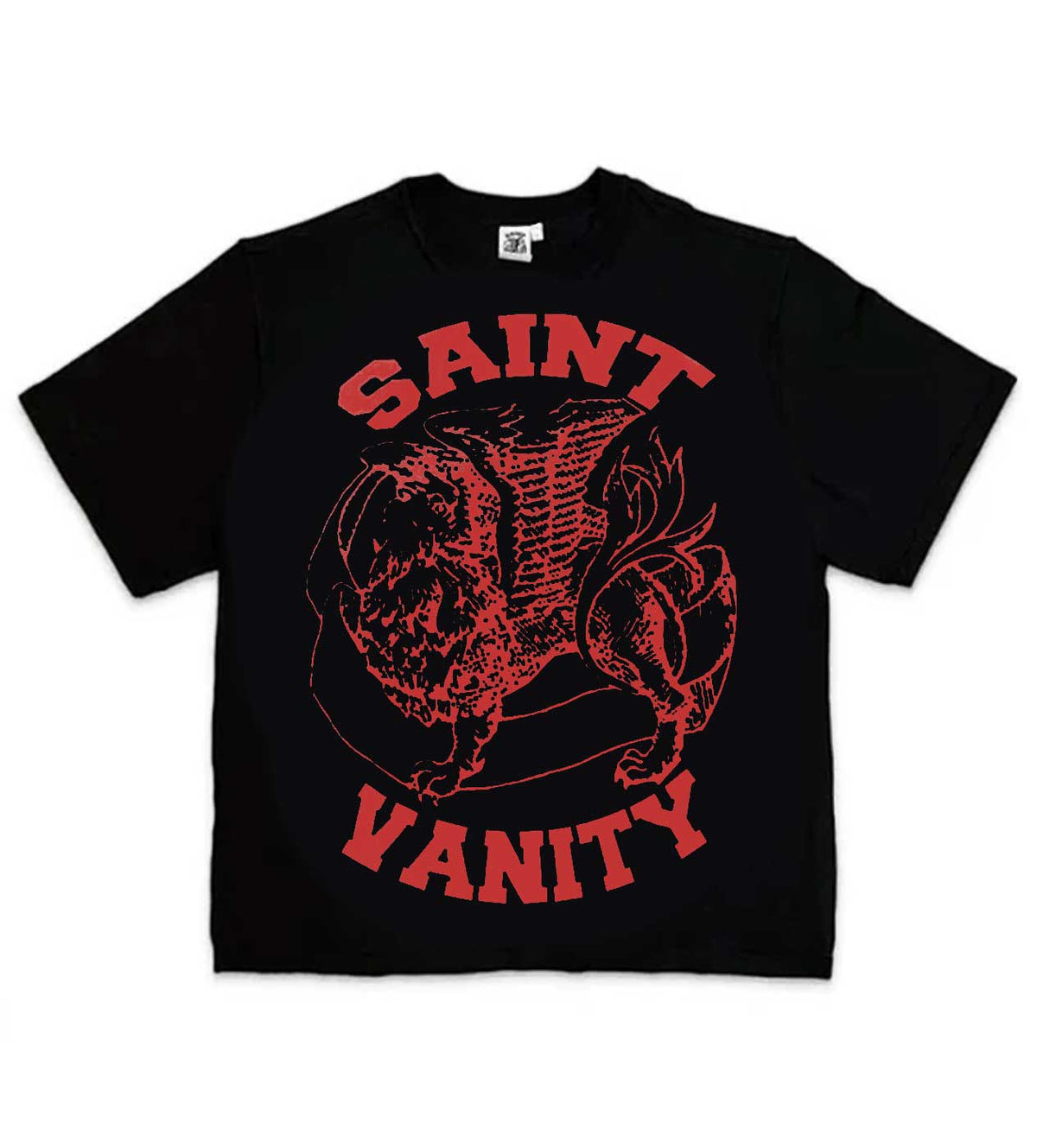 Saint Vanity Griffin Tee Black/Red