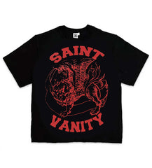 Saint Vanity Griffin Tee Black/Red