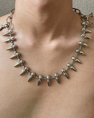 Dark Punk Metal Bullet Pants Chain & Necklace