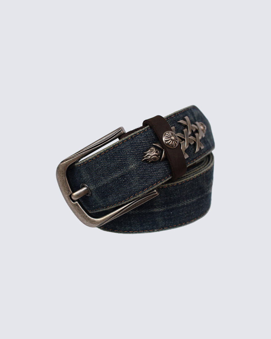 Punk Rock Studded Versatile Leather Belt