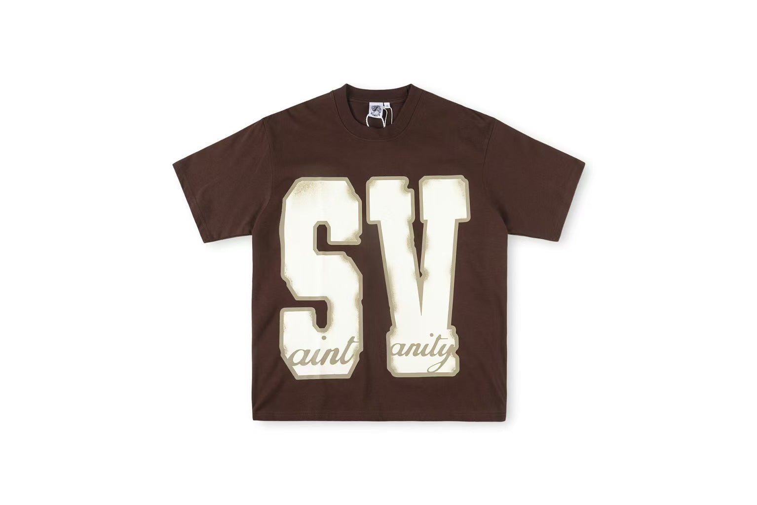 Saint Vanity Logo Tee Brown