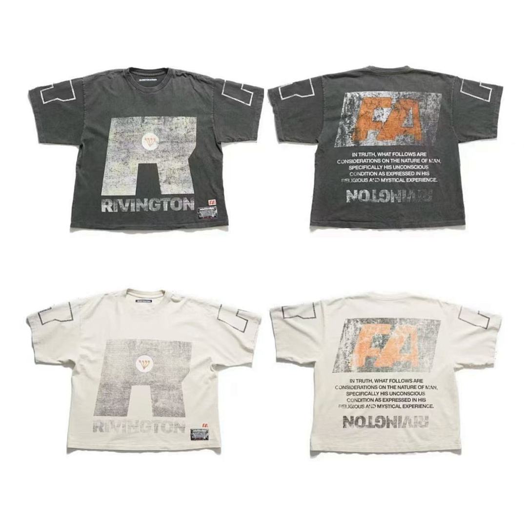 RRR123 Rivington Big‑R FA Slogan Oversized Graphic Tee