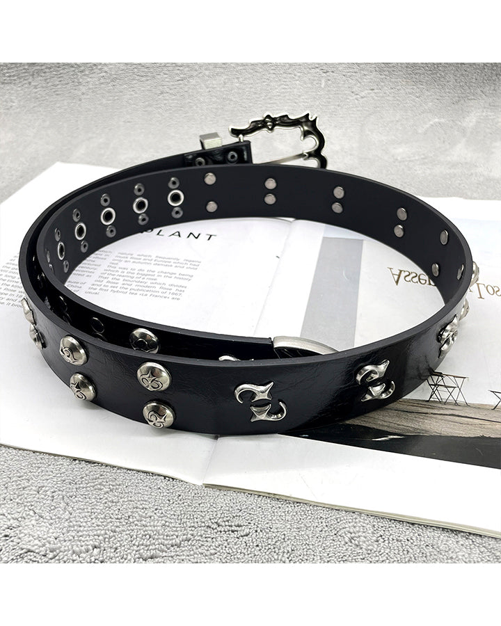 Studded Hip-Hop Punk Belt