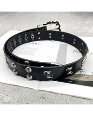 Studded Hip-Hop Punk Belt