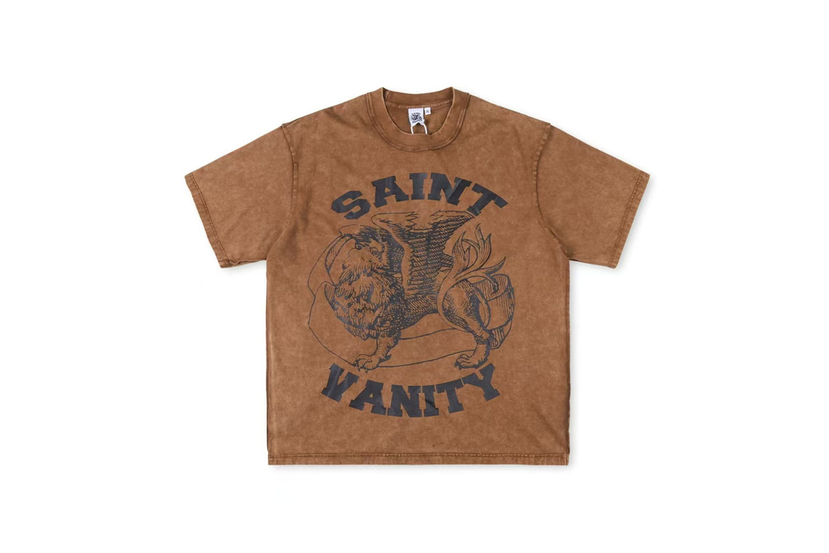 Saint Vanity Griffin Tee Brown
